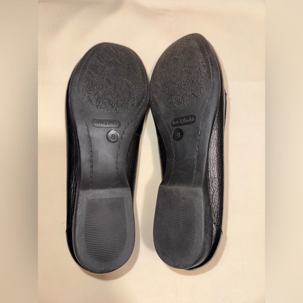 Nurture Tiffany’s Classic Black Leather Loafers, Size 8 - Picture 4 of 16